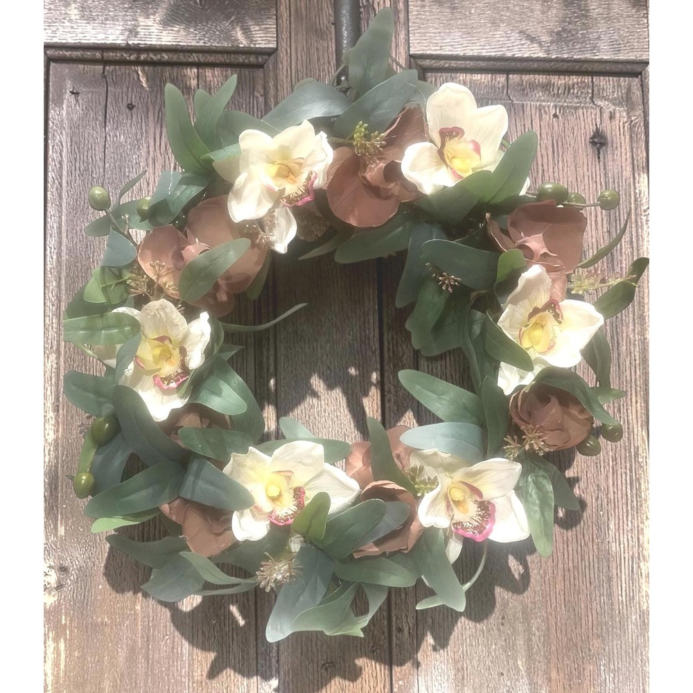 Handmade Magnolia Grapevine Wreath: Summer Door Decor